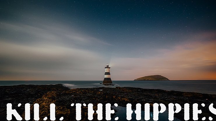 Шрифт KILL THE HIPPIES