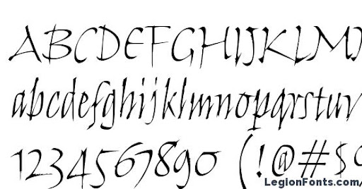 Шрифт Humana Script