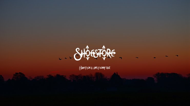 Шрифт Shoestore