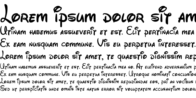 Шрифт Walt Disney Script v4.1