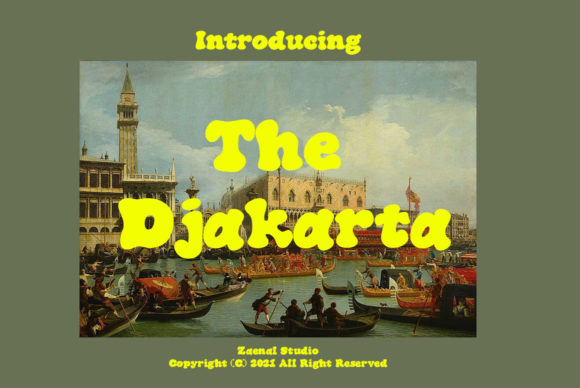 Шрифт The Djakarta