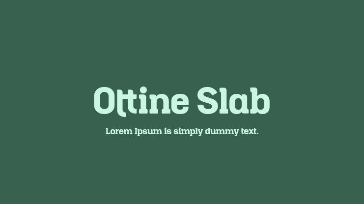 Шрифт Ottine Slab