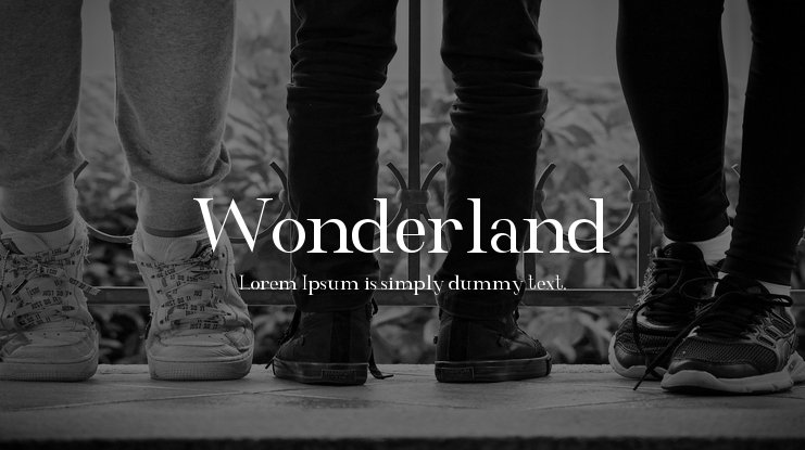 Шрифт Wonderland