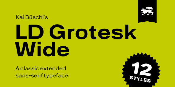 Шрифт LD Grotesk Wide