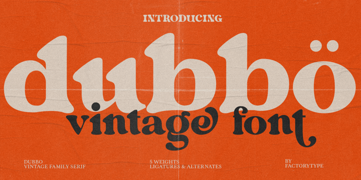 Шрифт Dubbo