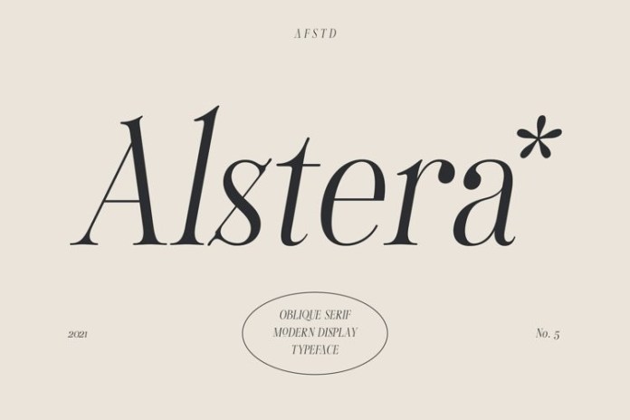 Шрифт Alstera