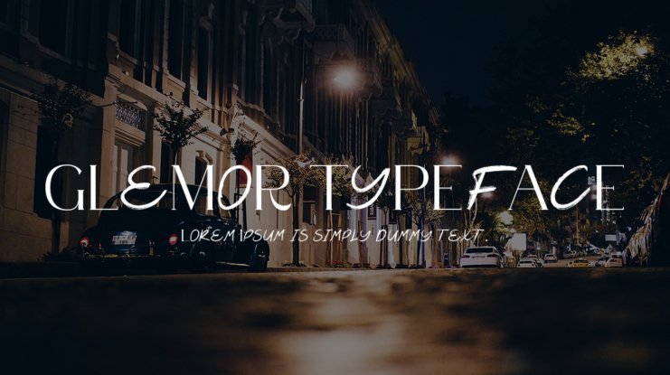 Шрифт Glemor Typeface