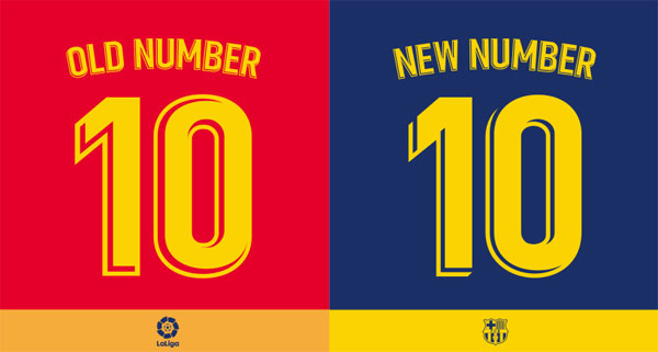 Шрифт Barcelona La liga 2018 2019