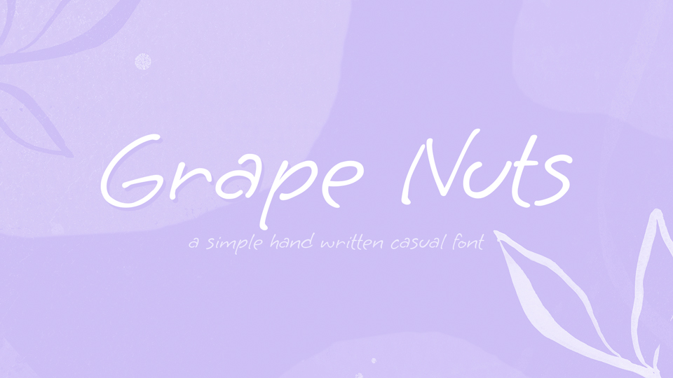 Шрифт Grape Nuts