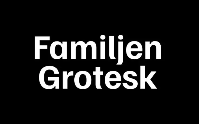 Шрифт Familjen Grotesk