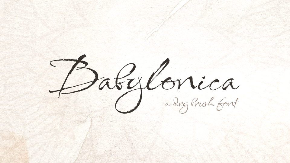 Шрифт Babylonica