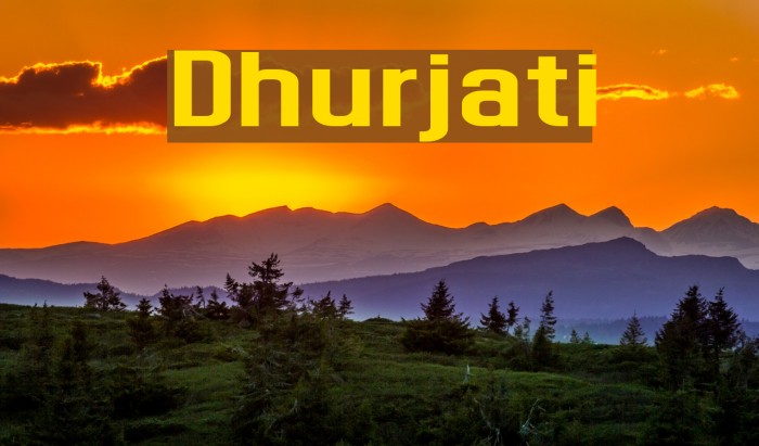 Шрифт Dhurjati