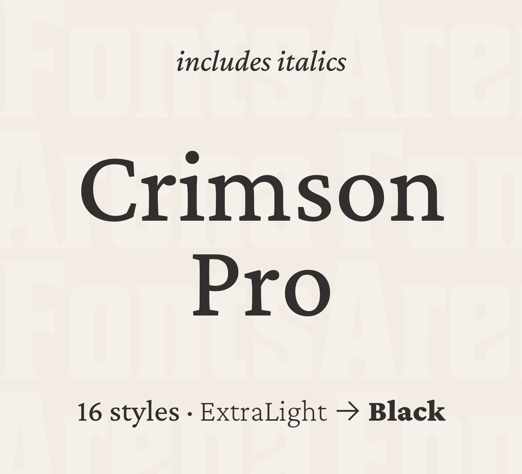 Шрифт Crimson Pro