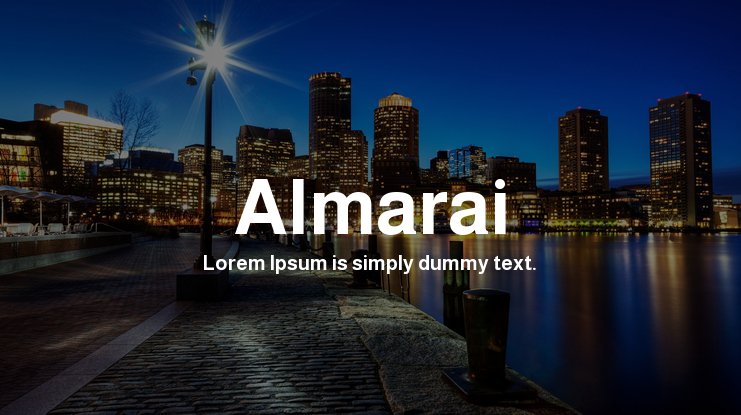 Шрифт Almarai