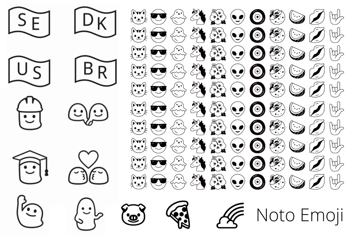 Шрифт Noto Emoji