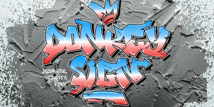 Шрифт Donkey Sign Graffiti