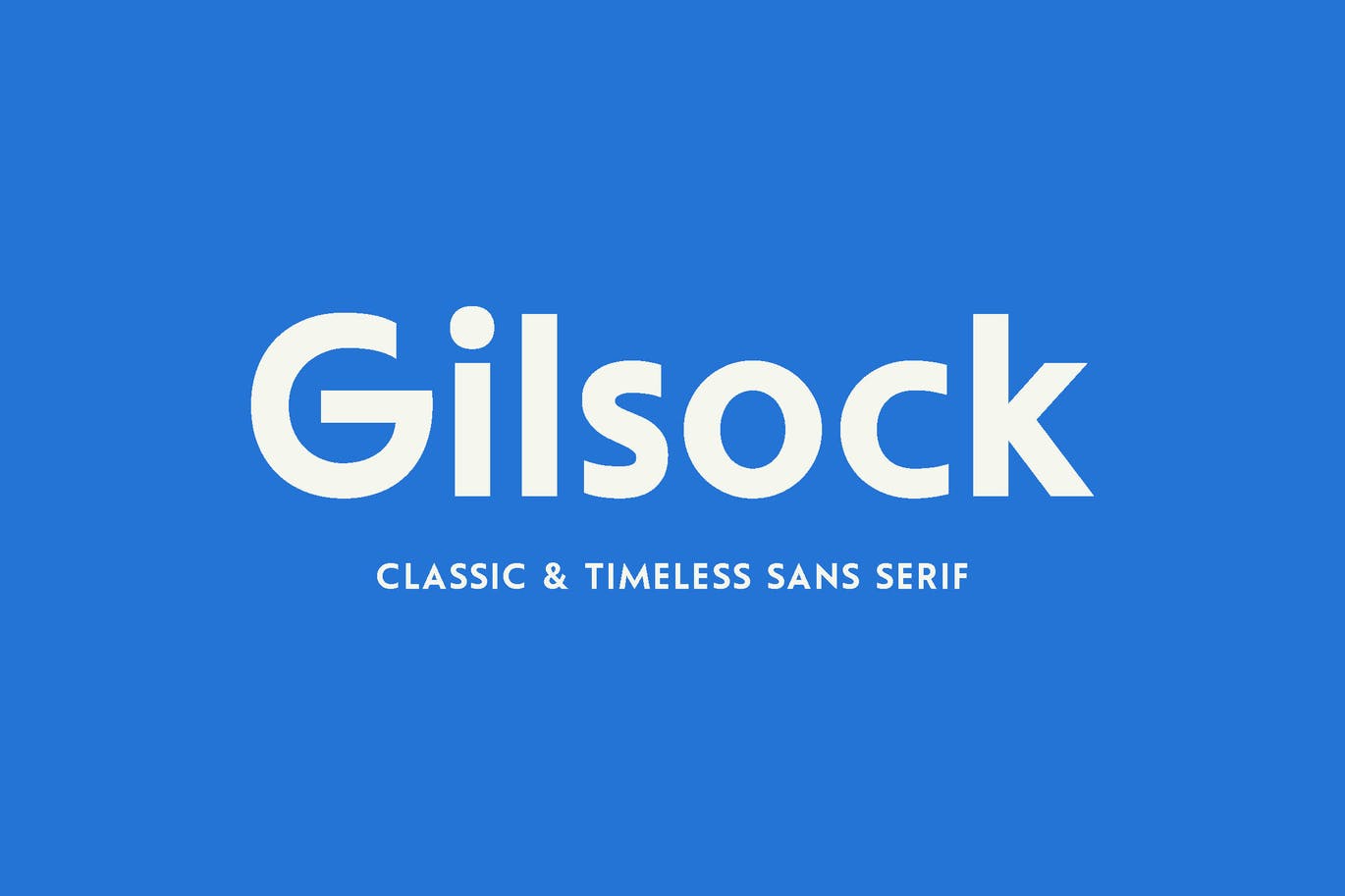 Шрифт Gilsock