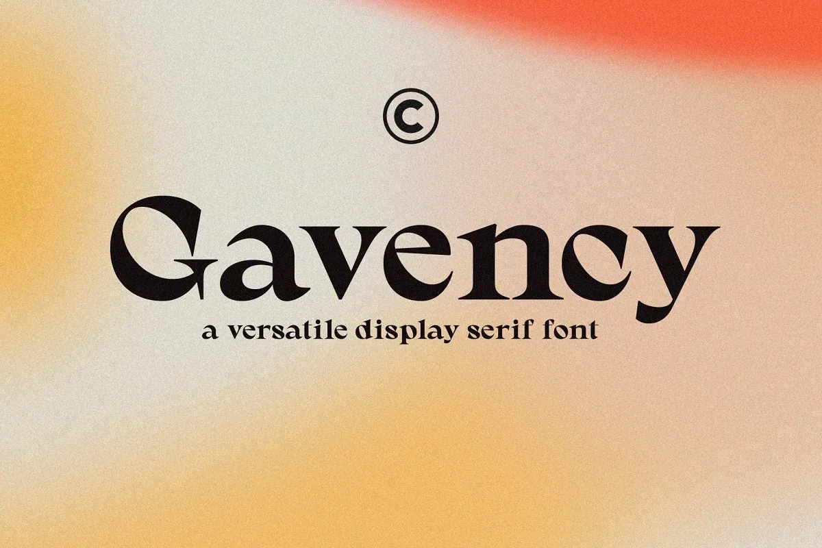 Шрифт Gavency