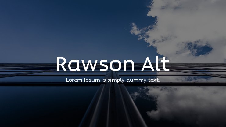 Шрифт Rawson Alt
