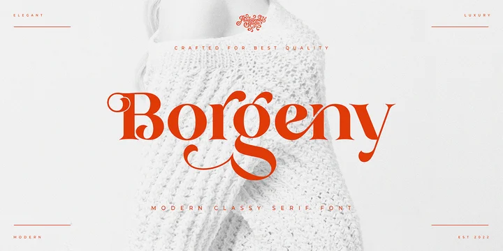 Шрифт Borgeny