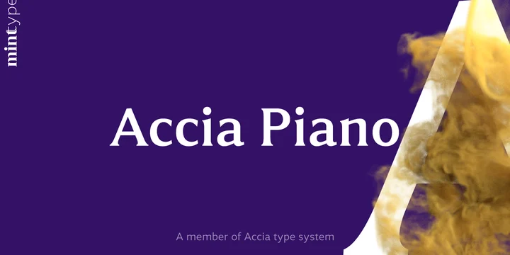 Шрифт Accia Piano