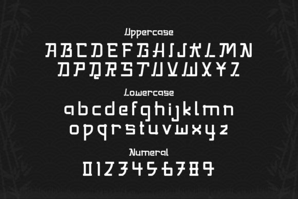 Шрифт Kurayami Japanese Style