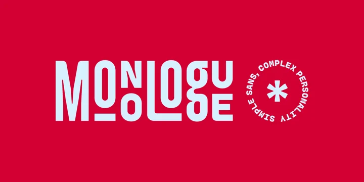 Шрифт Monologue