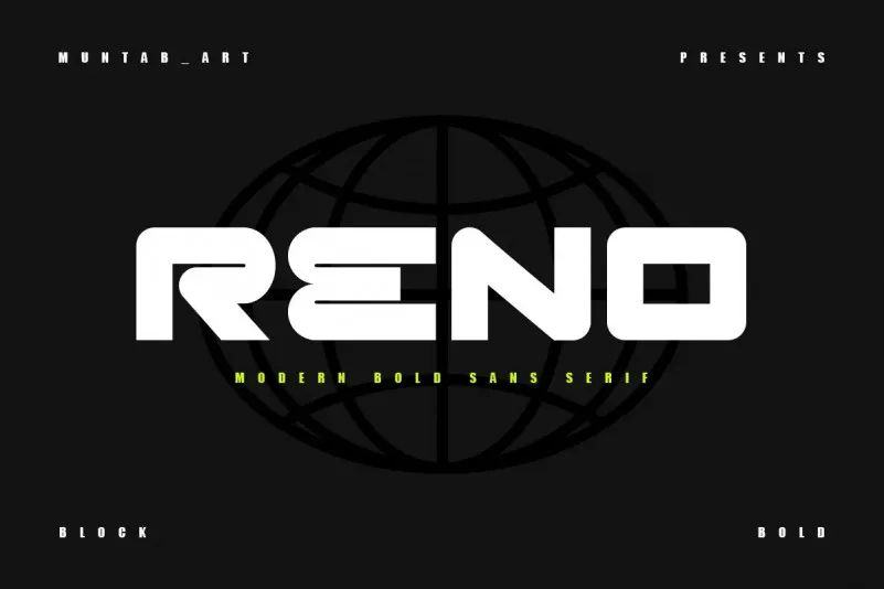Шрифт Reno
