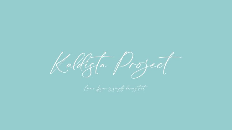 Шрифт Kaldista Project