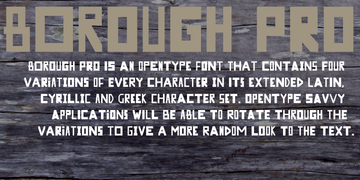 Шрифт Borough Pro