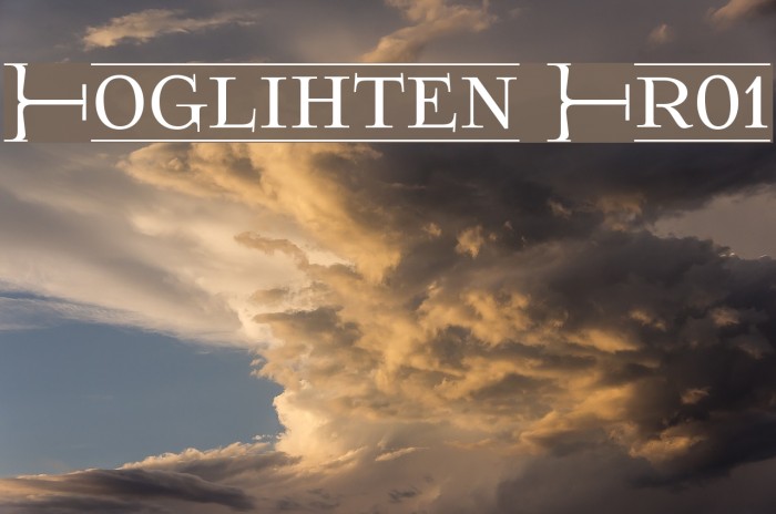 Шрифт Foglihten Fr01