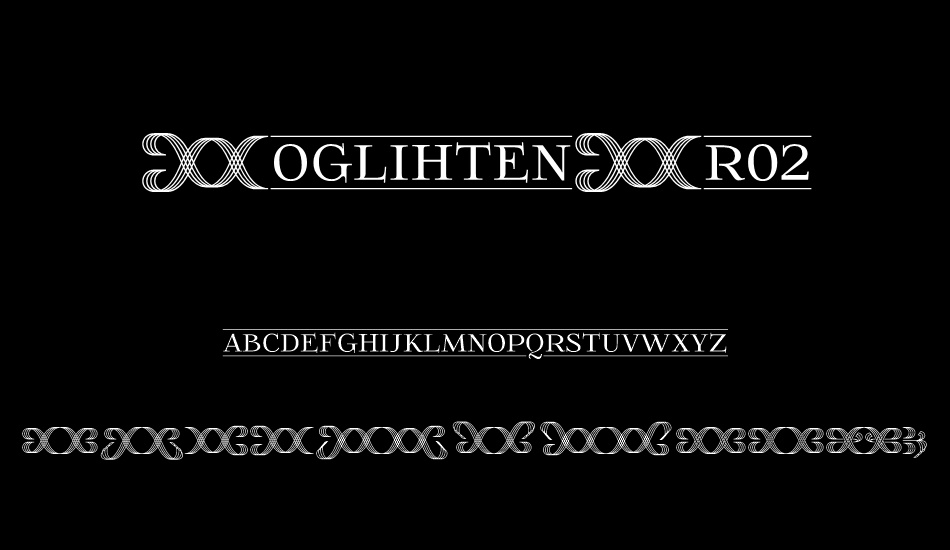 Шрифт Foglihten Fr02