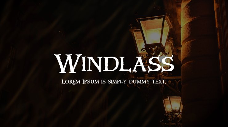 Шрифт Windlass Extended