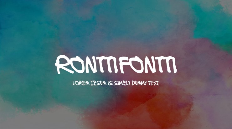 Шрифт Ronttifontti
