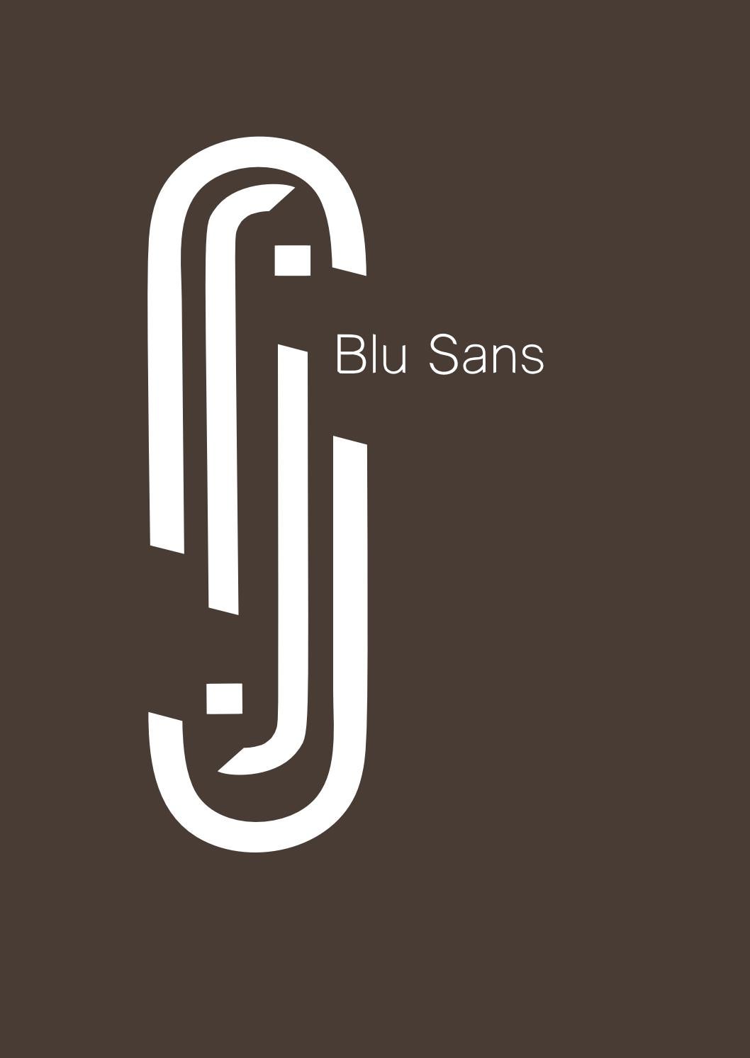 Шрифт Blu Sans
