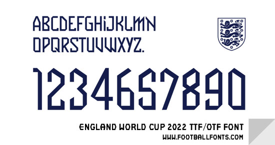 Шрифт England FC 2022