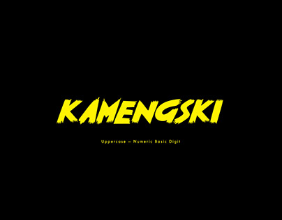 Шрифт Kamengski