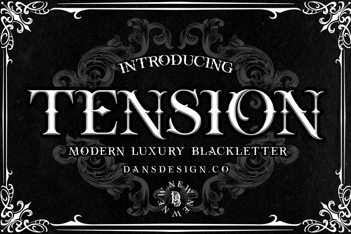 Шрифт Tension