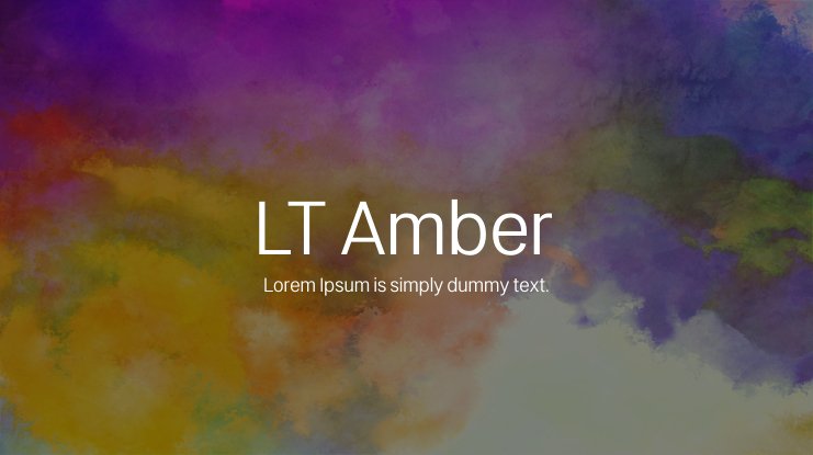 Шрифт LT Amber
