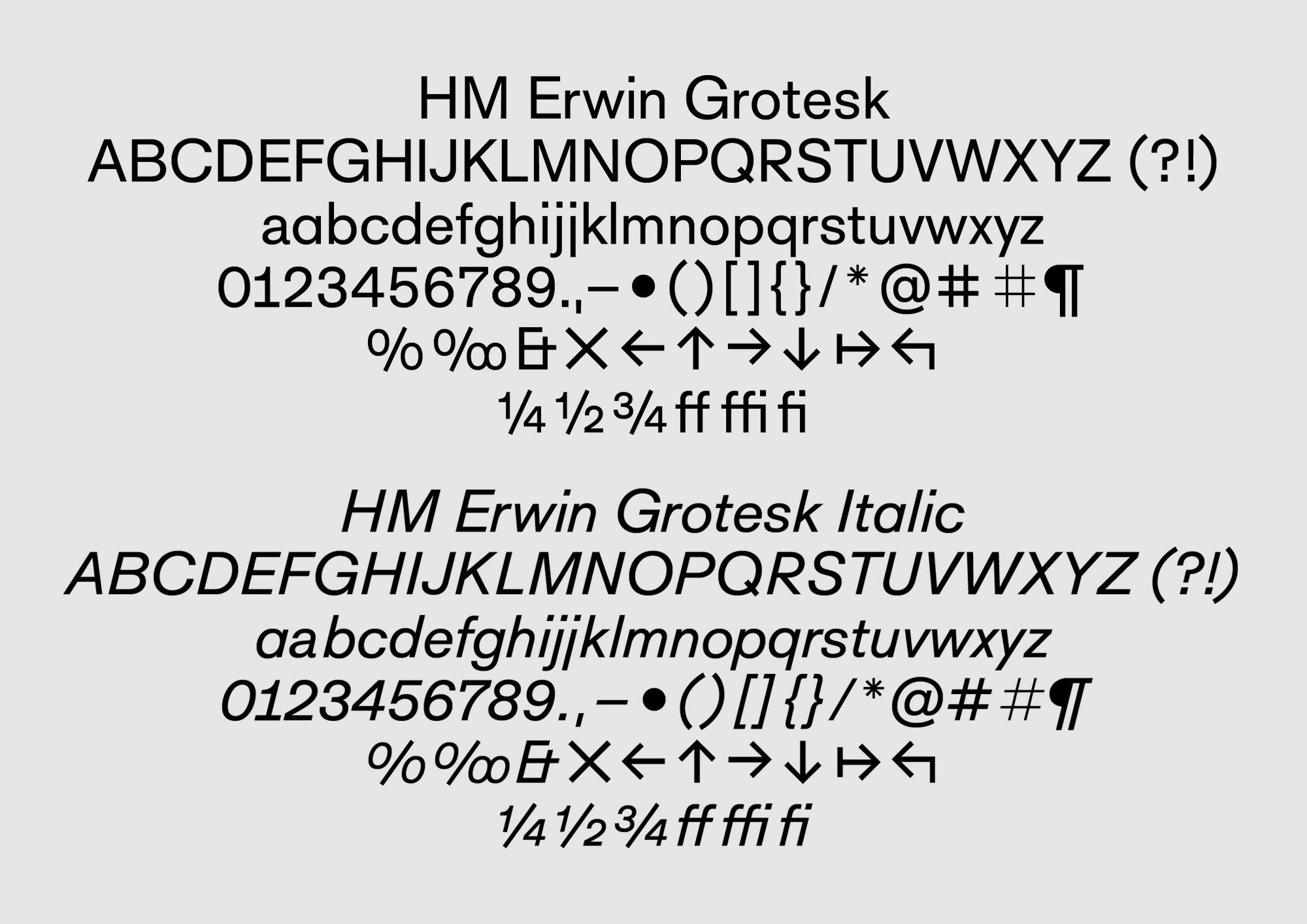 Шрифт Hombroich Grotesk