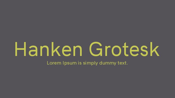 Шрифт Hanken Grotesk