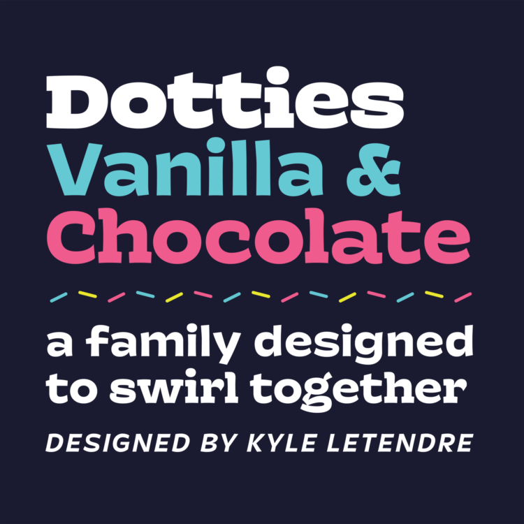 Шрифт Dotties Vanilla