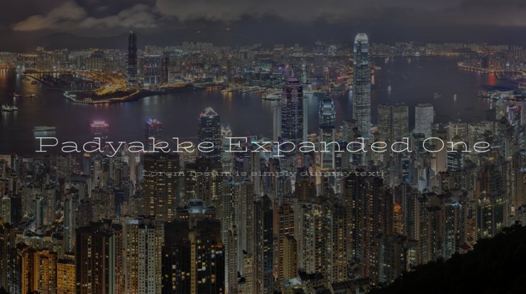 Шрифт Padyakke Expanded One