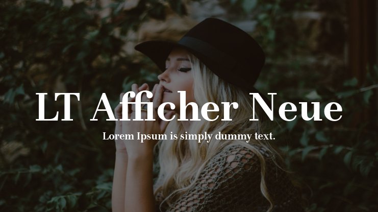 Шрифт LT Afficher Neue