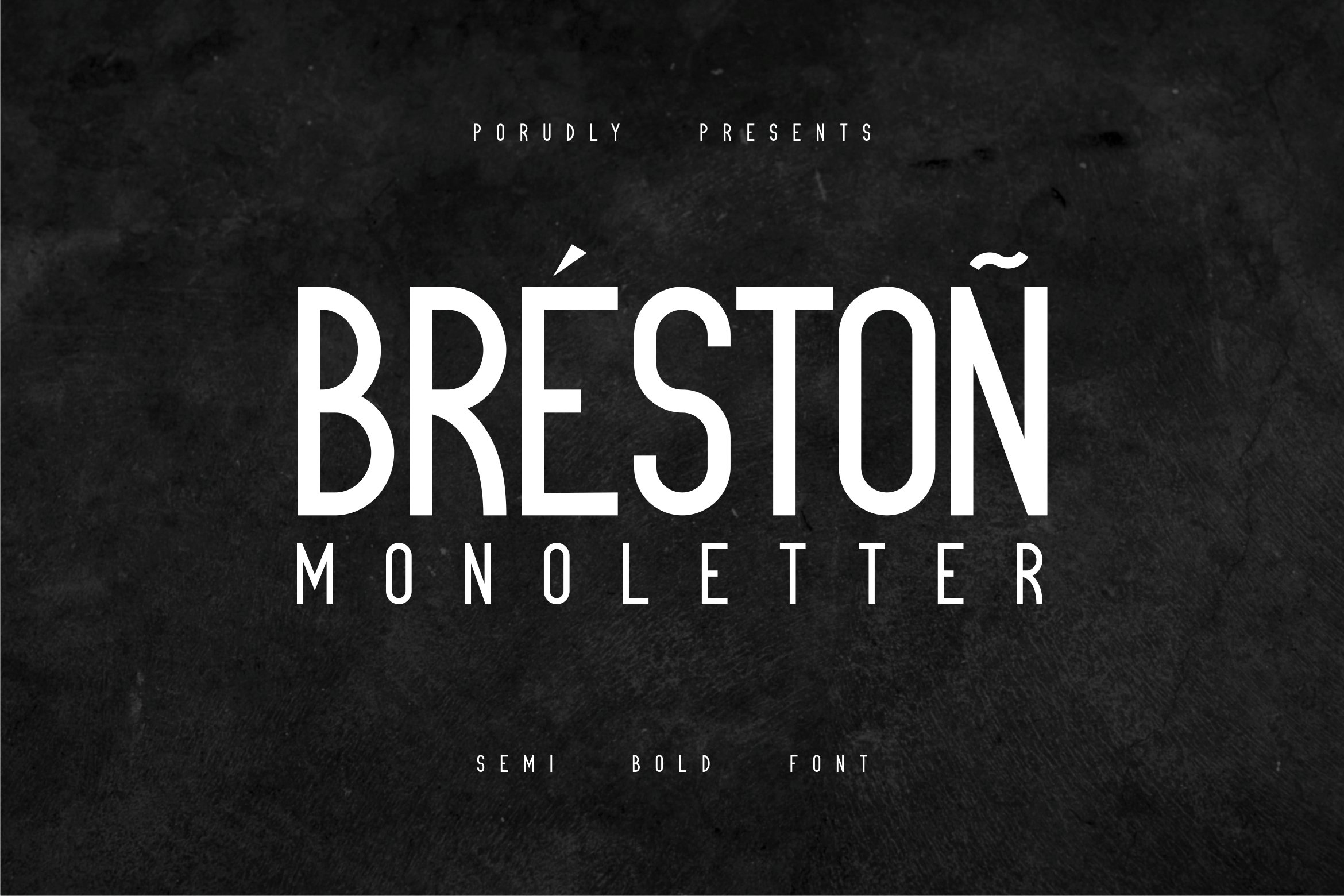 Шрифт Breston Monoletter