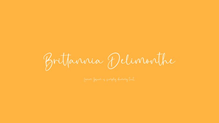 Шрифт Brittania Delimonthe