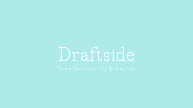 Шрифт Draftside