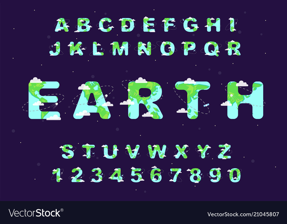 Шрифт Earth