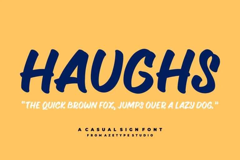 Шрифт AZ Haughs