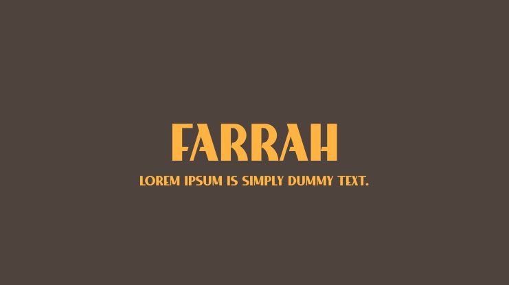 Шрифт Farrah